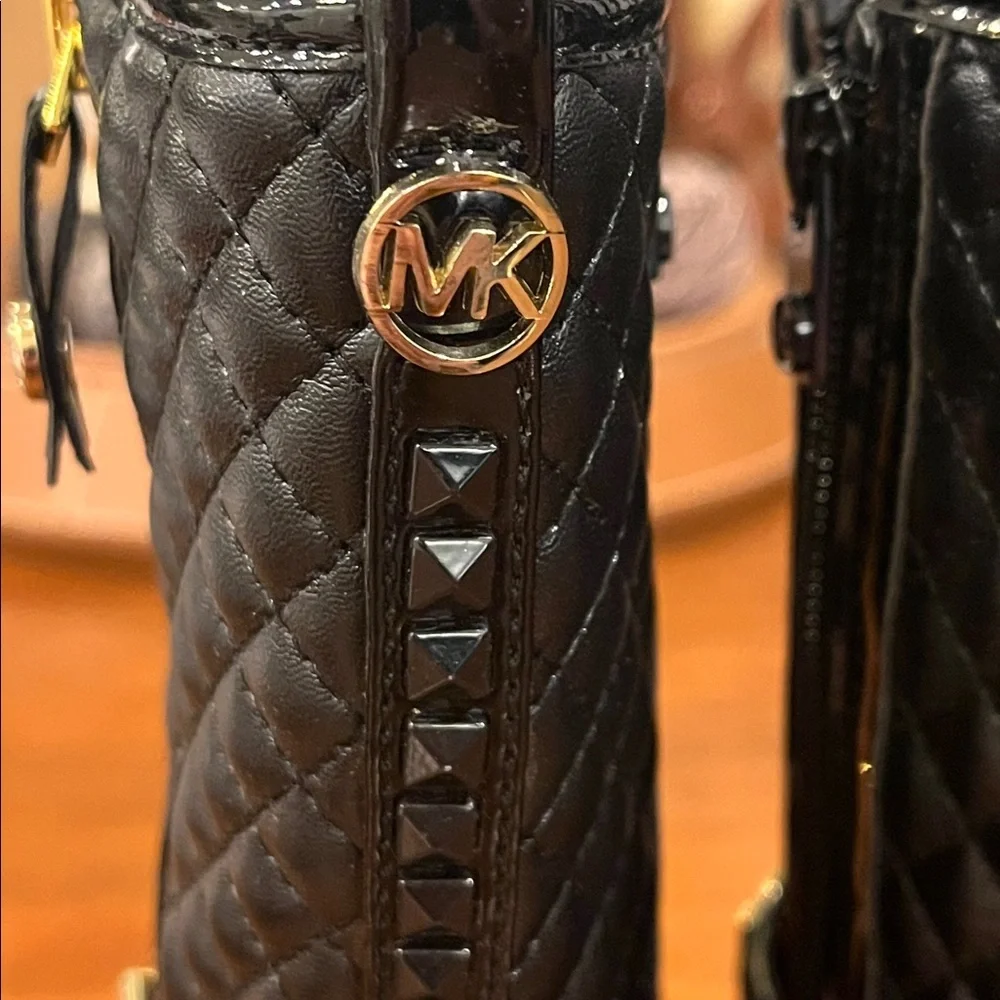 Michael Kors Kendra black Boots Shoes new Toddlers Girls Size 6